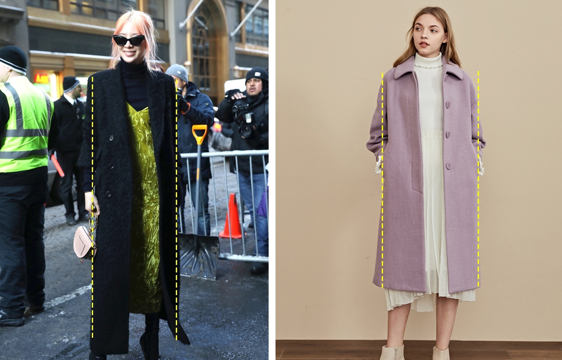 今年的大衣变得越来越前卫洋气了，上身潇洒又利落