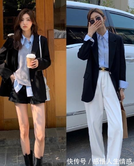 西服 早春穿衬衫的女人太有气质了，记住这些穿搭法则，优雅又高级！