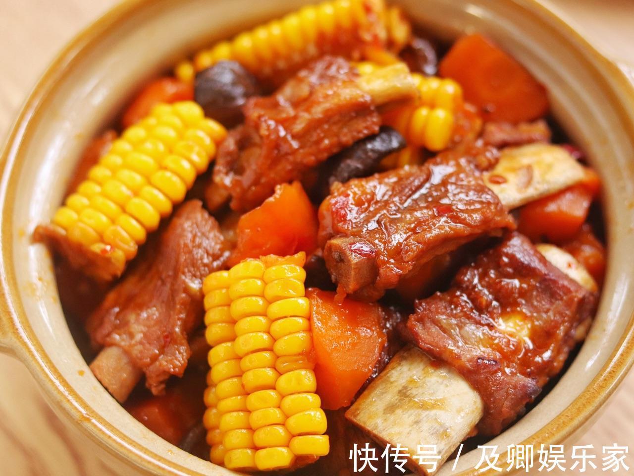 啤酒|家常排骨玉米煲，排骨香嫩肉香十足，营养下饭菜的不二之选！
