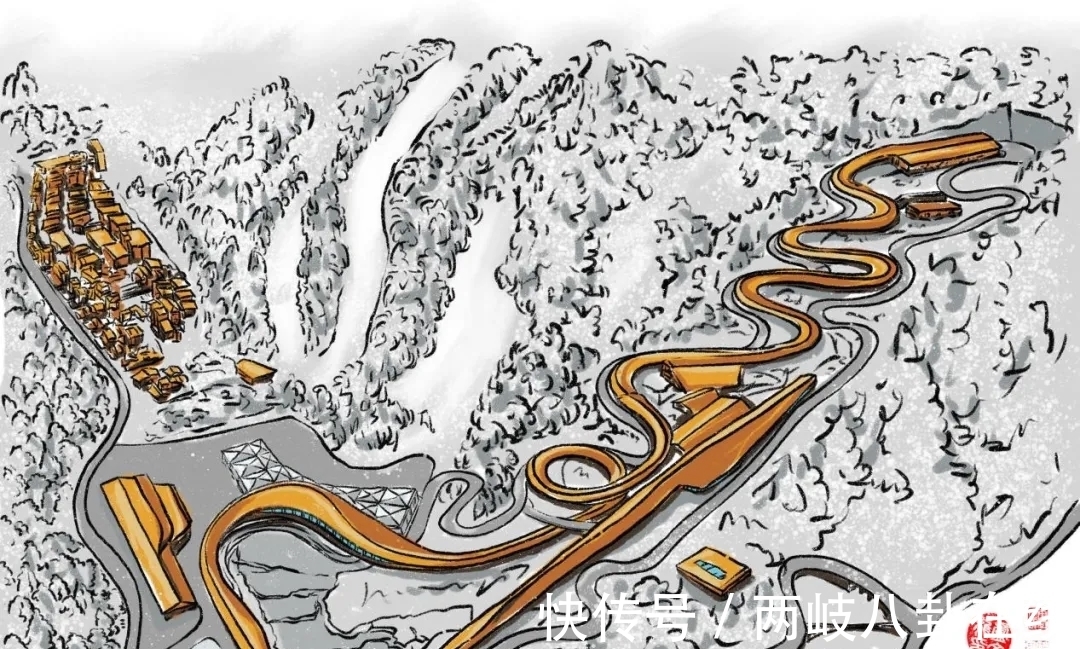 任子威@近400幅冬奥主题手绘插画均出自燕大老师之手