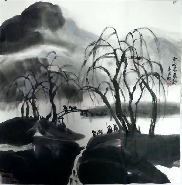扈恩龄!画家扈恩龄大写意山水作品欣赏