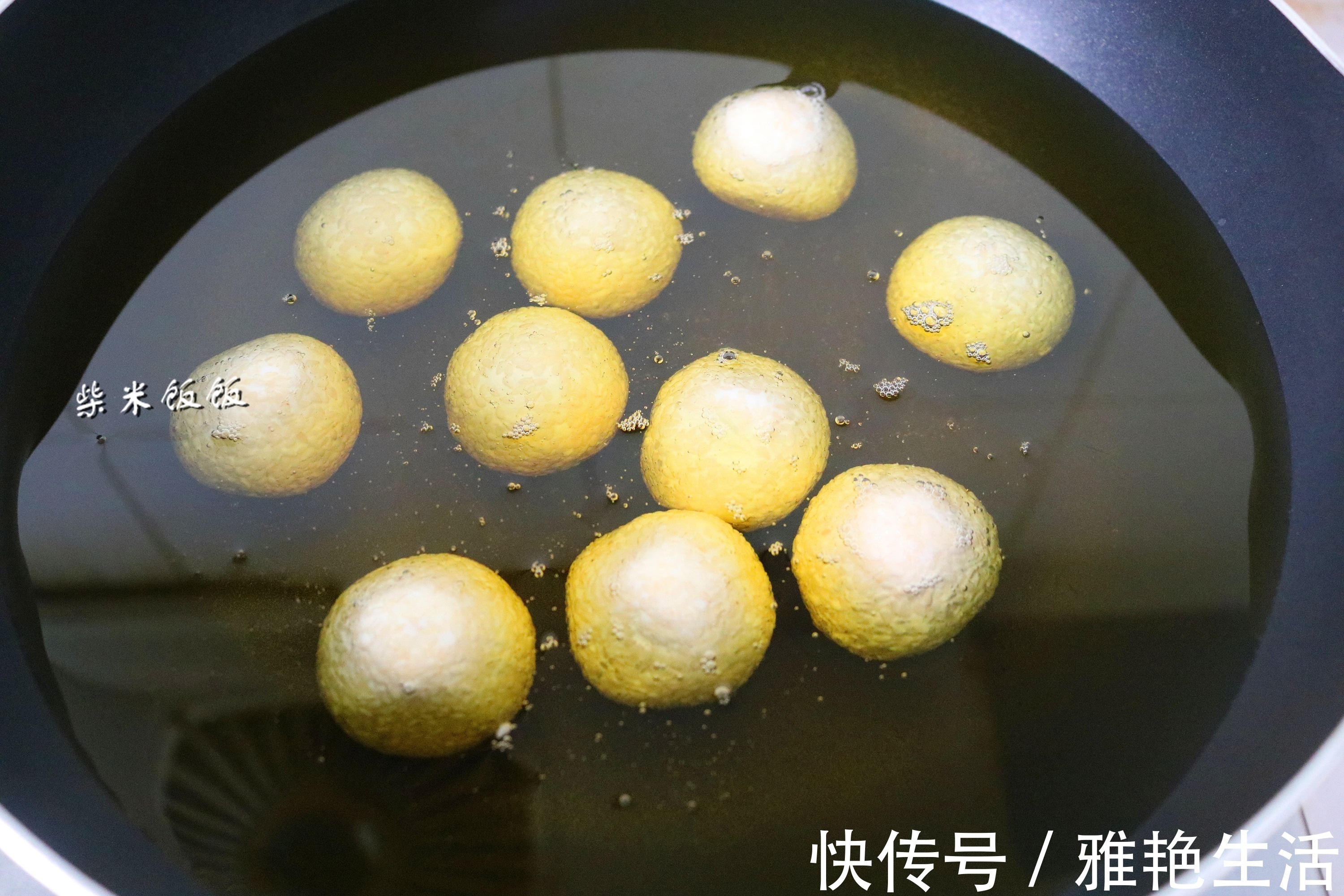 掌心|想吃麻团不用买,教你在家做,外酥里软,个个空心,太好吃了