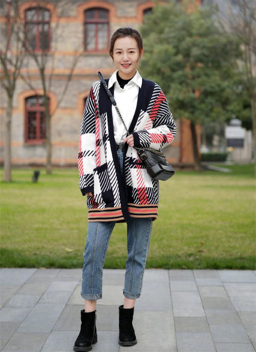 烟管 开衫+烟管裤=今秋王炸组合，洋气显瘦，你不穿一次都不知道有多美