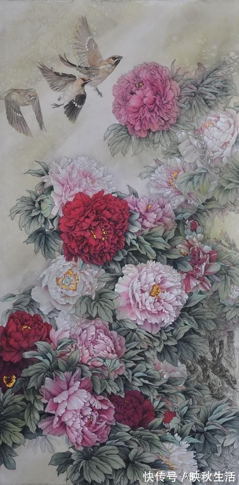 欣赏者!当代工笔领军人物李喆,他创作的工笔画鸟语花香、走兽顽皮可爱