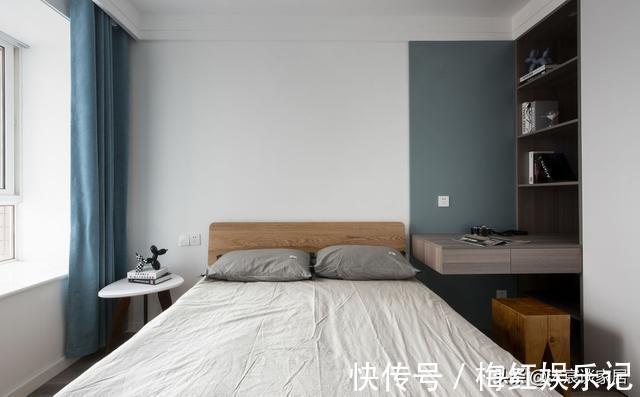 清新|走进她家，就被清新淡雅的氛围吸引，利用颜色拼接让室内非常大方