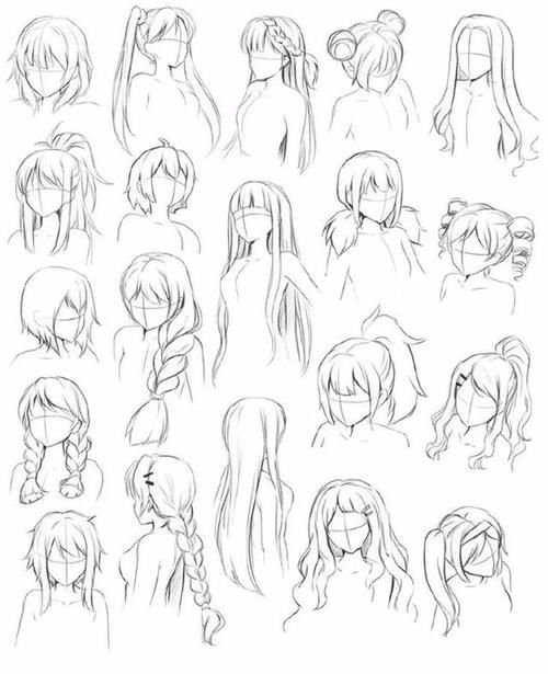 头发的绘画方法大集合，有你们要古风发型吗？