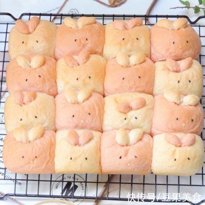 山药|#奈特兰草饲营养美味#可爱的小兔子面包