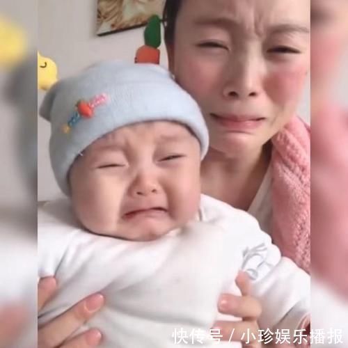 孩子|三个月宝宝看妈妈假哭,随后的小举动令人暖心,网友:心连心啊!