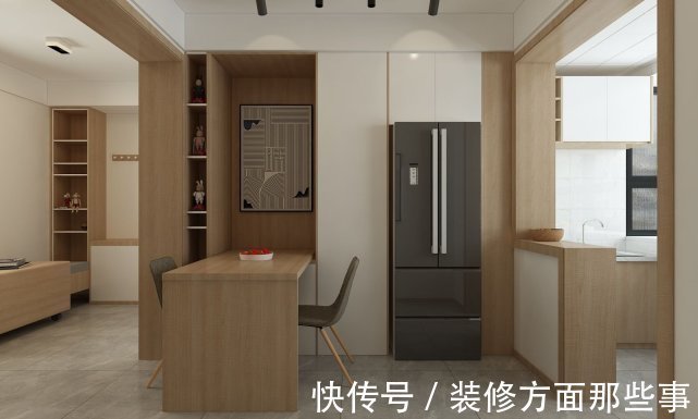 三居室|86平现代风三居室,原木+白色塑造幸福五口之家