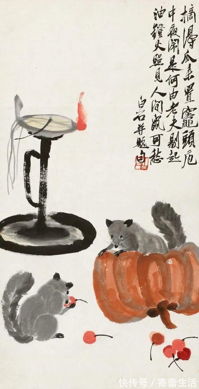 吴昌硕|国画大师齐白石画中两个秘诀，一般画家难以企及