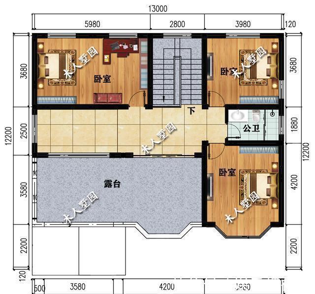 别墅|大门不一定要在正中间,农村13米宽的别墅,这样建不是笑话