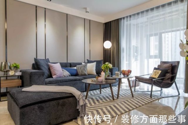 卧室|108平现代风三居室,开放式客厅时尚大气与餐厅精致浪漫结合