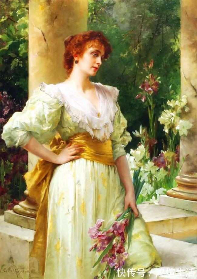 康拉德|德国画家康拉德笔下 细腻的年轻漂亮女子,真心的美!