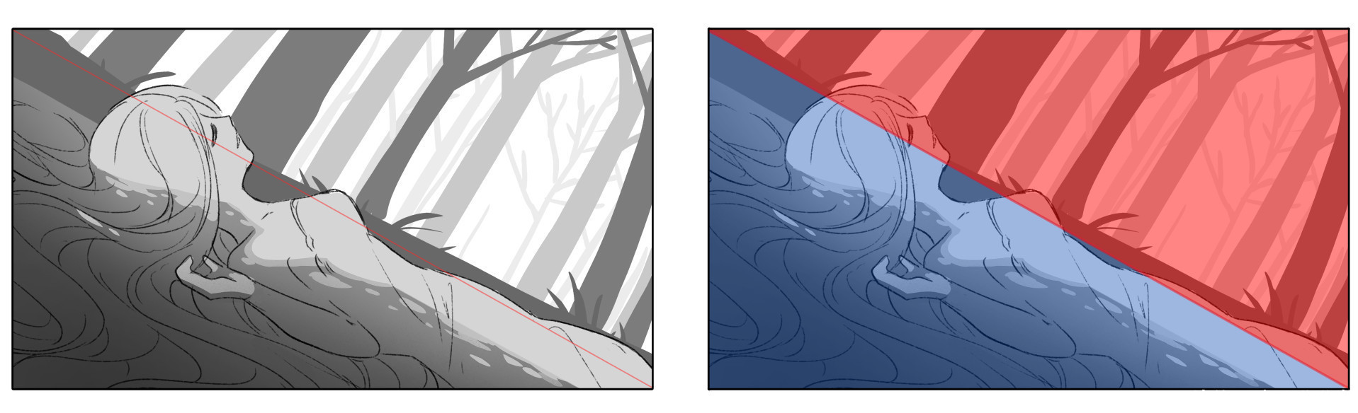 如何学习插画构图?掌握极致构图技巧!超实用绘画教程!