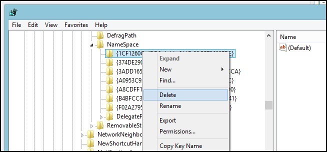 (在Windows系统中,删除文件夹)如何在Windows 8.1中从我的计算机中删除“文件夹”