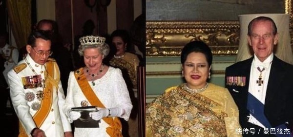 满身|25年前英女王出访泰国,诗丽吉满身珠翠好耀眼,整容脸还是输了