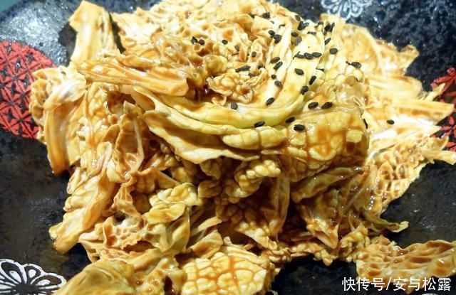 美味|家常乾隆白菜,用麻酱拌的菜,美味香甜的家常菜,冬天吃超润燥