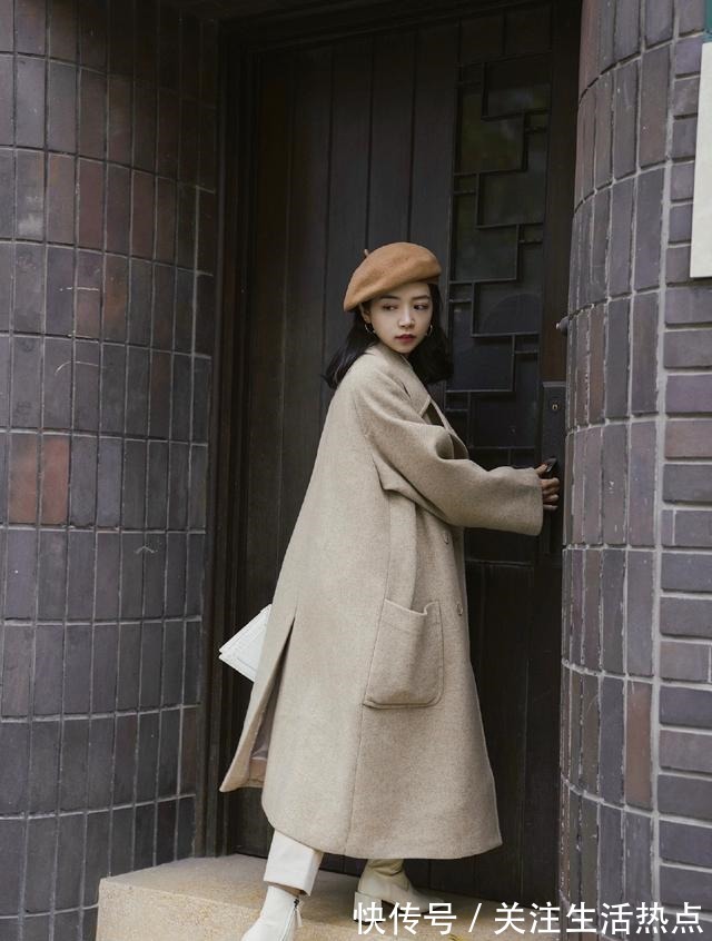 阔腿裤 大衣下面少穿裙子,现流行大衣+长裤,知性有气质,三木都爱了!
