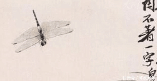 幅画&齐白石画的老虎没脸见人, 只有屁股, 为什么 放大后才发现玄机!