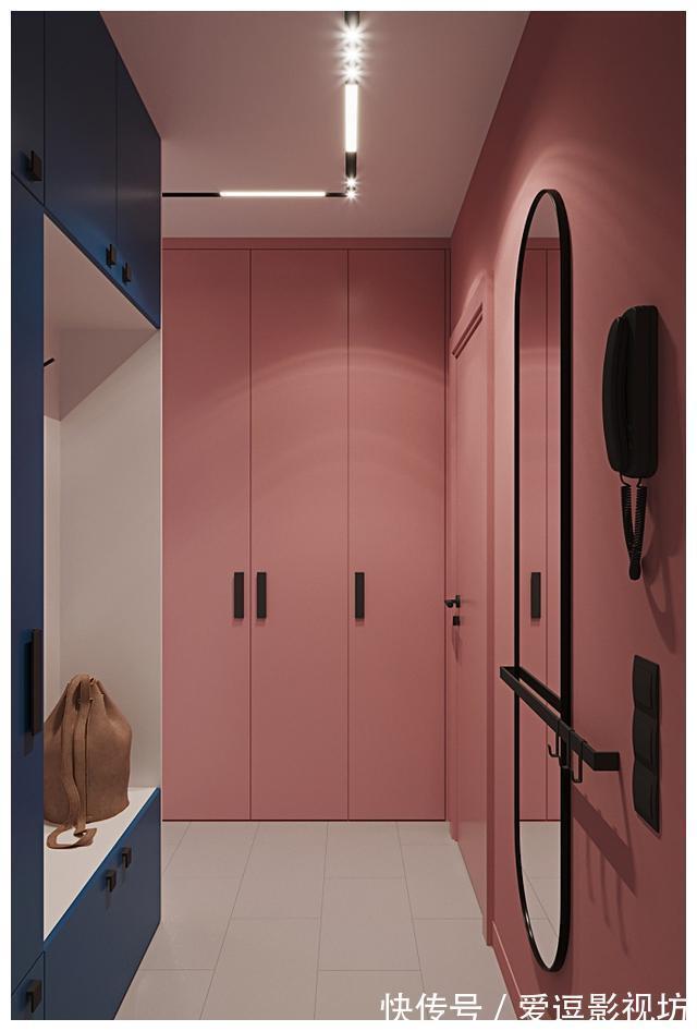 玩转|她家只有33㎡,大胆玩转治愈系色彩,原来一个人也可以很甜!