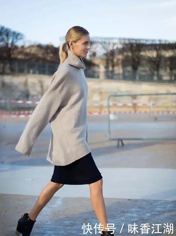 今年最火高领毛衣+大衣,才是秋冬绝配!