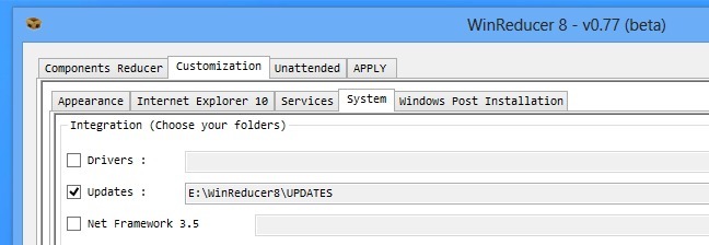 使用WinReducer自定义Windows 8安装磁盘和SlipStream更新