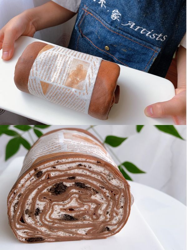 白砂糖|巧克力味千层毛巾卷