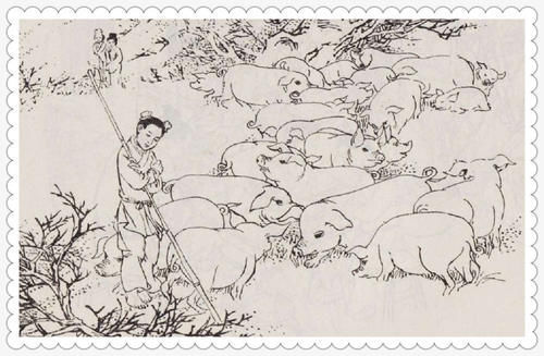 新聊斋|屠户守财至死,不把藏银告诉儿子,儿子买小猪找回银子