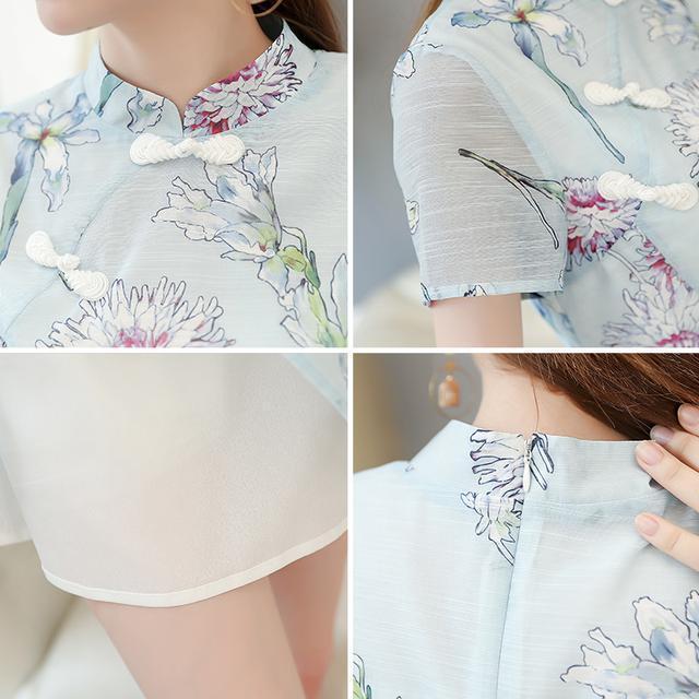 棉麻|东方古韵的改良旗袍裙,轻松秀出玲珑曲线之美,让人着迷