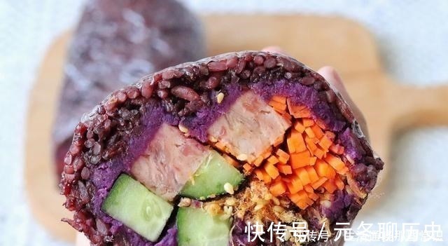 紫米饭团|减脂期一直最爱吃的主食，无油低脂，饱腹感十足，做一个能吃一天