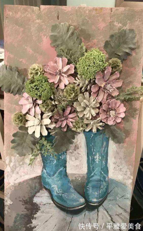 松子!农村阿姨,村里捡了一堆的“松果”,回家改造后邻居出2千来买