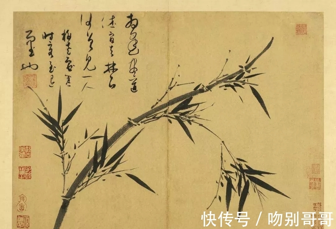 画竹!吴镇画竹,超凡脱俗!