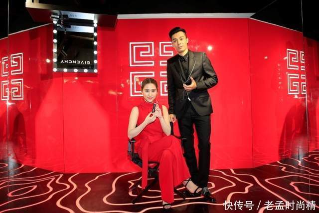 何超莲气质越来越好了, 一身中国红秀修长曲线, 气场十足挺惹眼