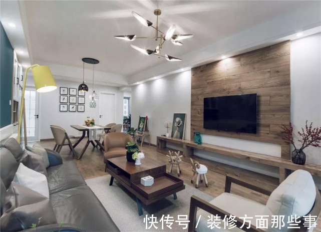 北欧|128平现代北欧四居室,让空间充满档次感,华丽而又精致