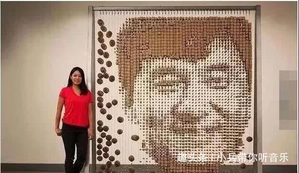 艺术家$美女用上万根筷子拼成成龙,没有一人相信,看到成品后全傻