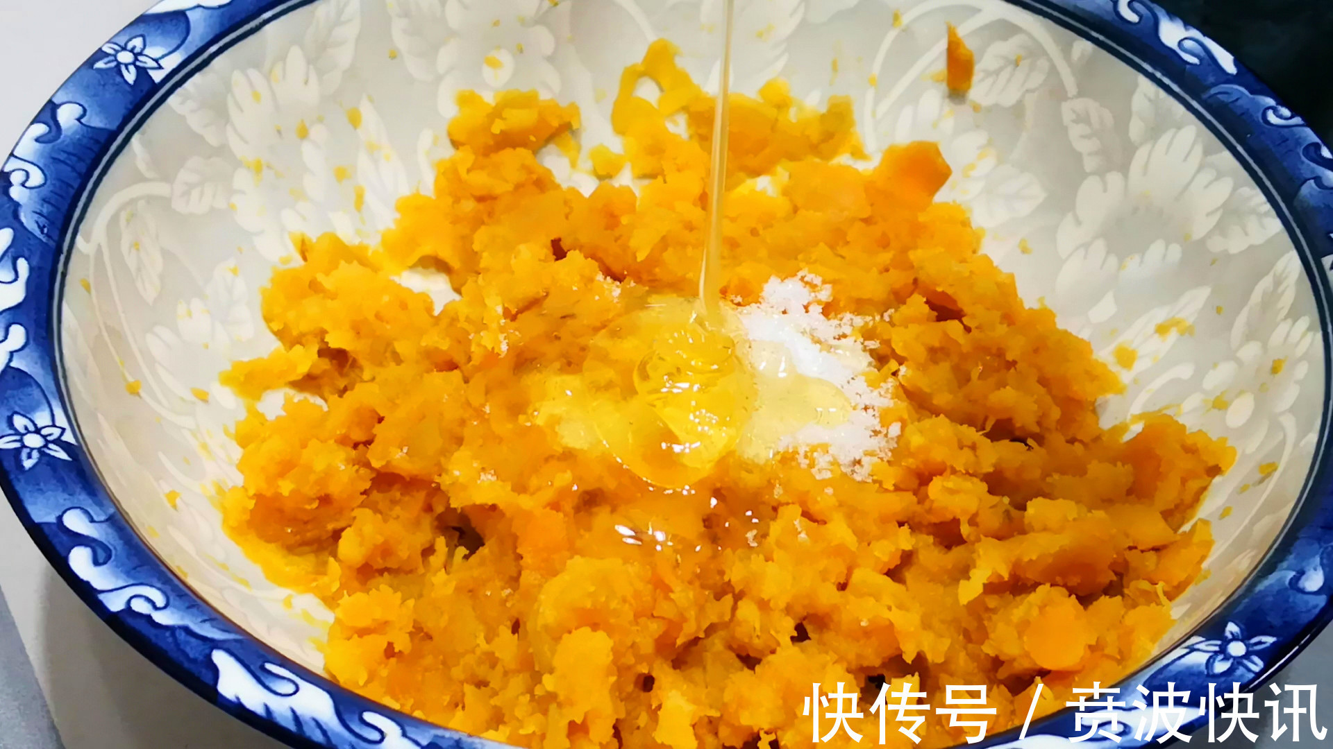 红薯片|天冷了多吃红薯,教你做红薯饼,不加面粉不加水,外酥里软鼓大泡