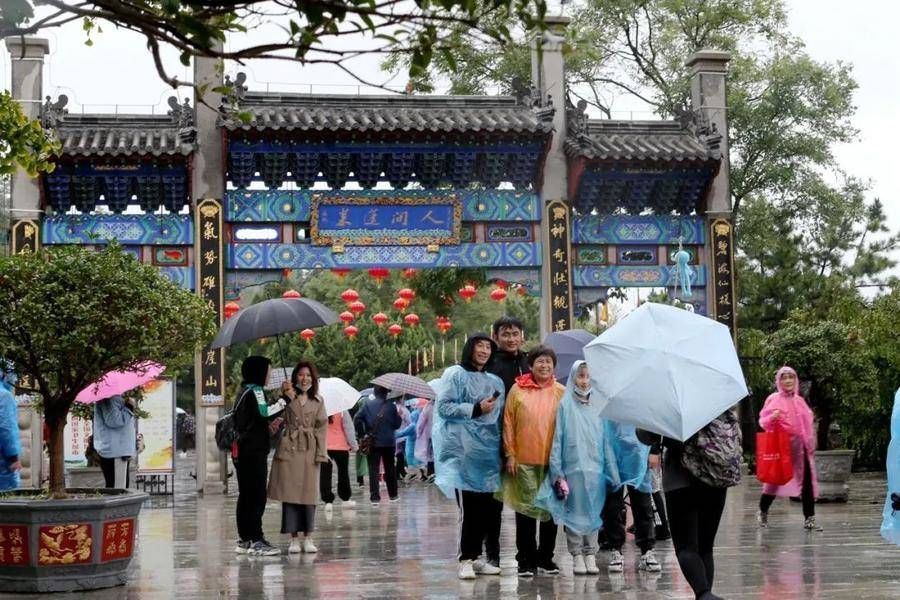 景区|天青色等烟雨，蓬莱阁景区宛如一幅唯美飘逸的水墨画