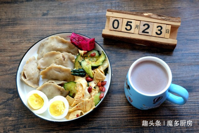 水煮西兰花|29天早餐分享,一人份,有荤有素有粗粮,自己做的早餐就是香