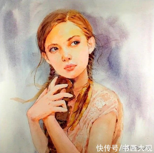 画家！好看的肖像水彩手绘90后网络知名画家张雷雷人物作品专辑