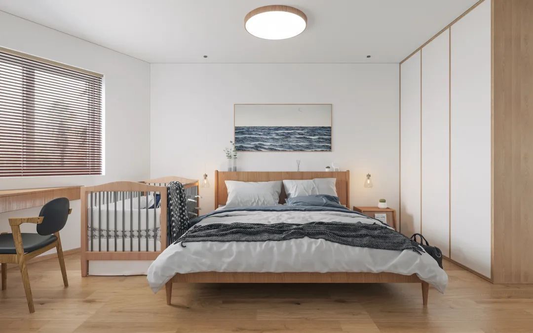 简约|100㎡简约原木风,大白墙+原木质,让空间简约舒适