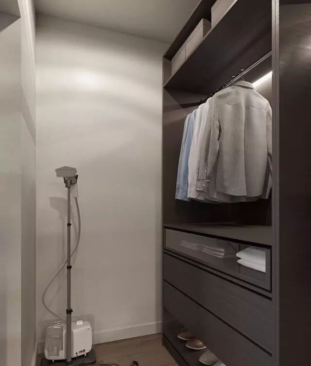 隐形柜|51平一房一厅,隐形门,隐形柜,美观省空间,灯带搭配,美感十足