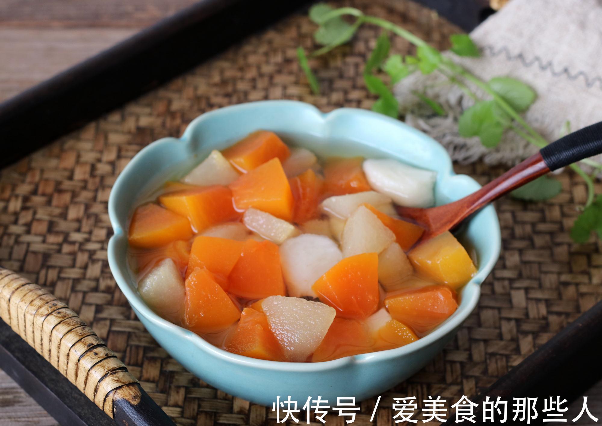 梨块|秋分后,3种碱性水果一起煮,美白润肤降秋燥,易上火的人多吃点