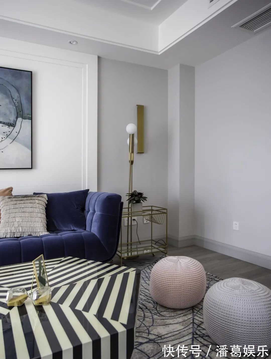 情趣|180㎡浪漫小窝,蓝与粉、灰与白,优雅情趣,轻松舒适