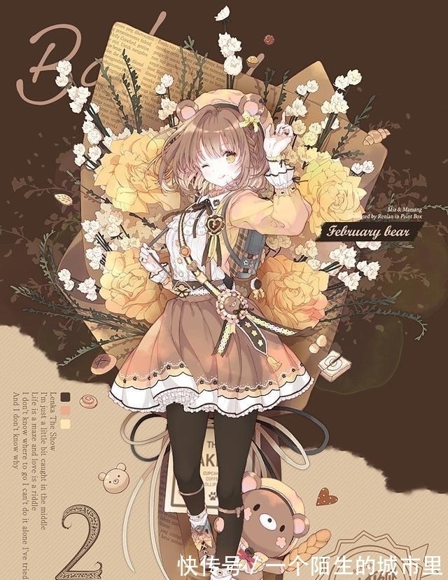 复古风#画师笔下12月份拟人化,8月是清纯少女,4月份最特别