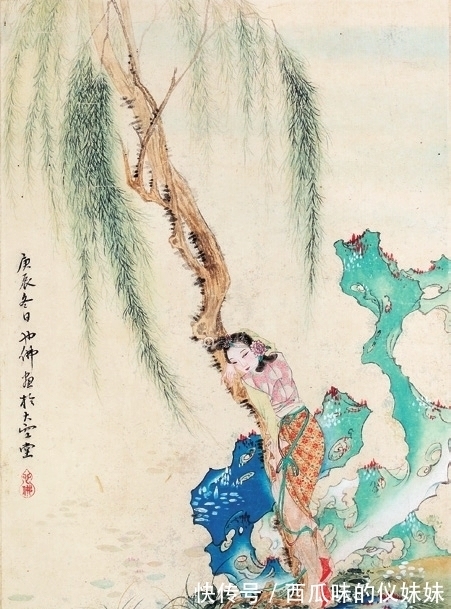 港币|别具一格的仕女画:春册也能画出这样的雅致格调,胡也佛真的好绝