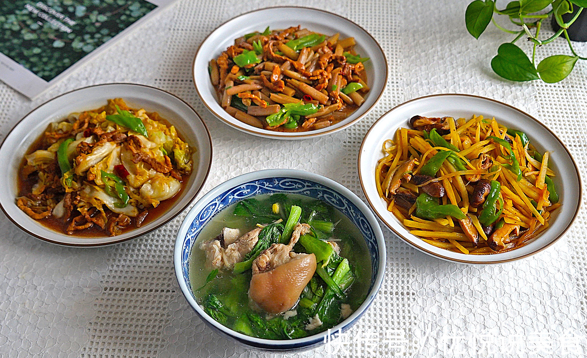 婆婆做的3菜1汤在朋友圈火了，荤素搭配，美味又营养，厨艺真棒