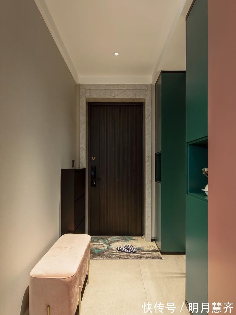 卧室|这应该是最美的撞色设计了,全屋没有丝毫的俗气,反而很精致