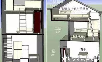 床铺|30㎡复式小三层，5个大人住一起，尴尬难受，爆改后变身豪华洋房