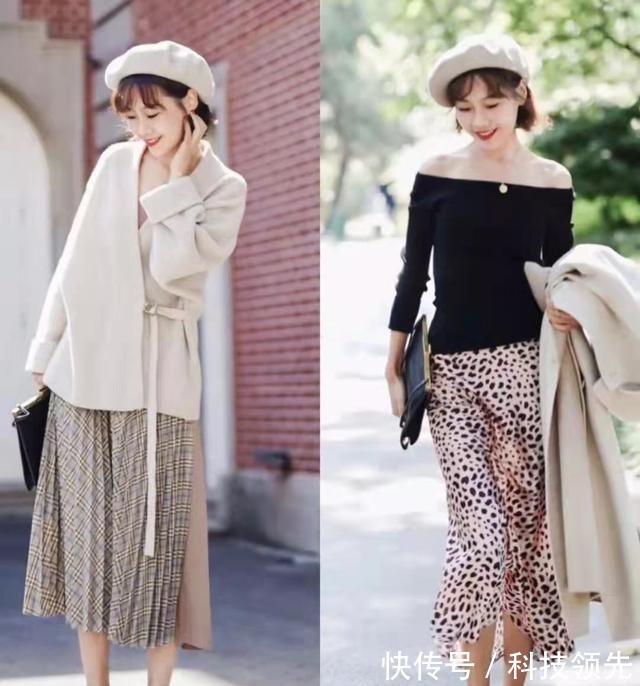 tips 突然火了一种裙子叫“半身裙”,时髦显瘦,配毛衣、大衣都好看!