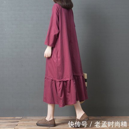 宽松 如果你比较胖,时冷时热的春季,建议穿麻棉大码装,显瘦且舒适